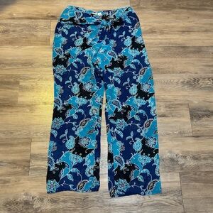 VINTAGE Y2K Victoria’s Secret tie front beachy semi sheer wide leg pants sZ L